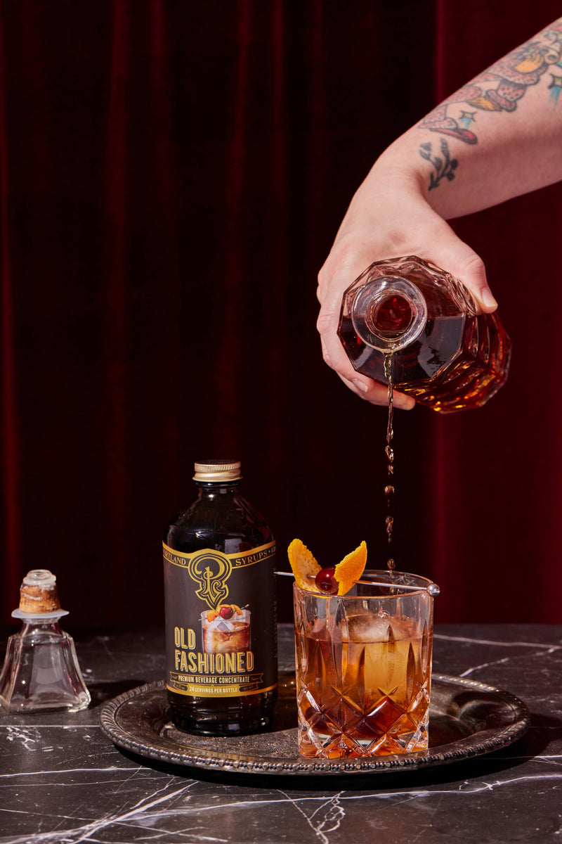 Old Fashioned Syrup 12oz - cocktail / mocktail drinks – Hallstrom Home