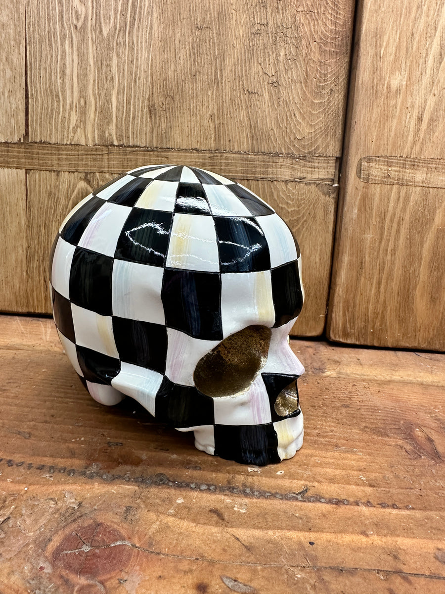 Courtly Check Skull – Hallstrom Home
