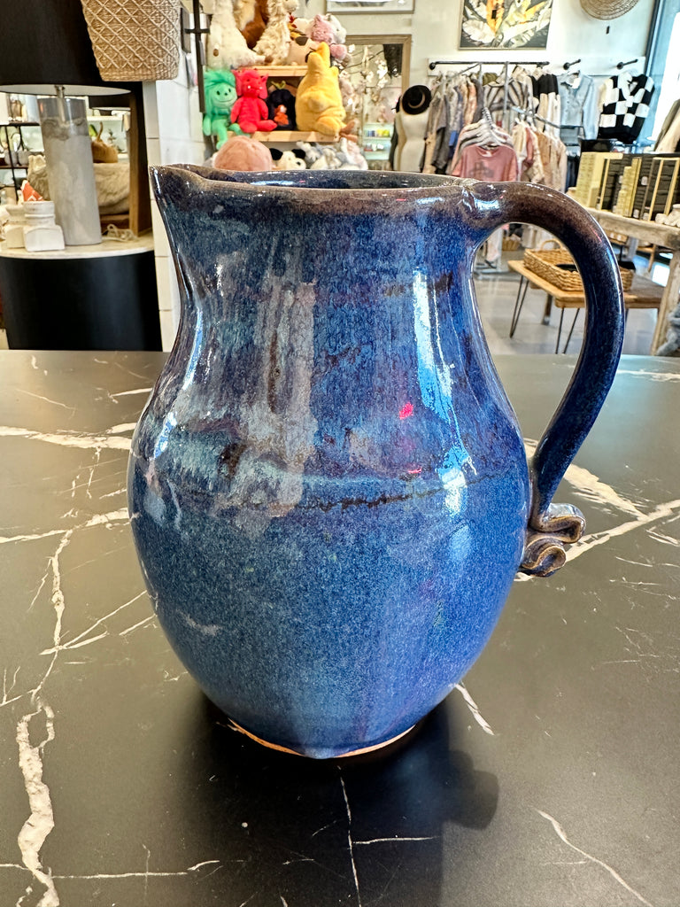 Vintage blue pot