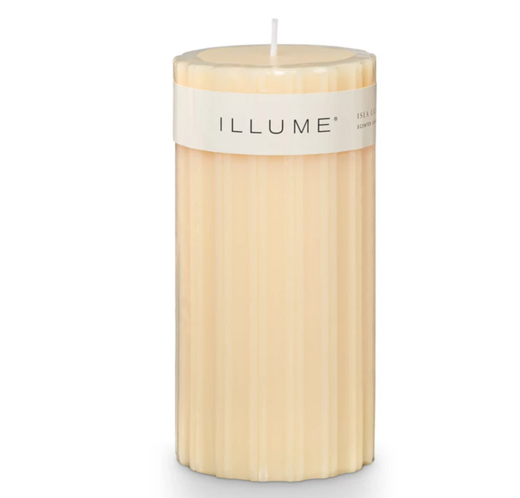 Isla Lily Medium Fragranced Pillar Candle