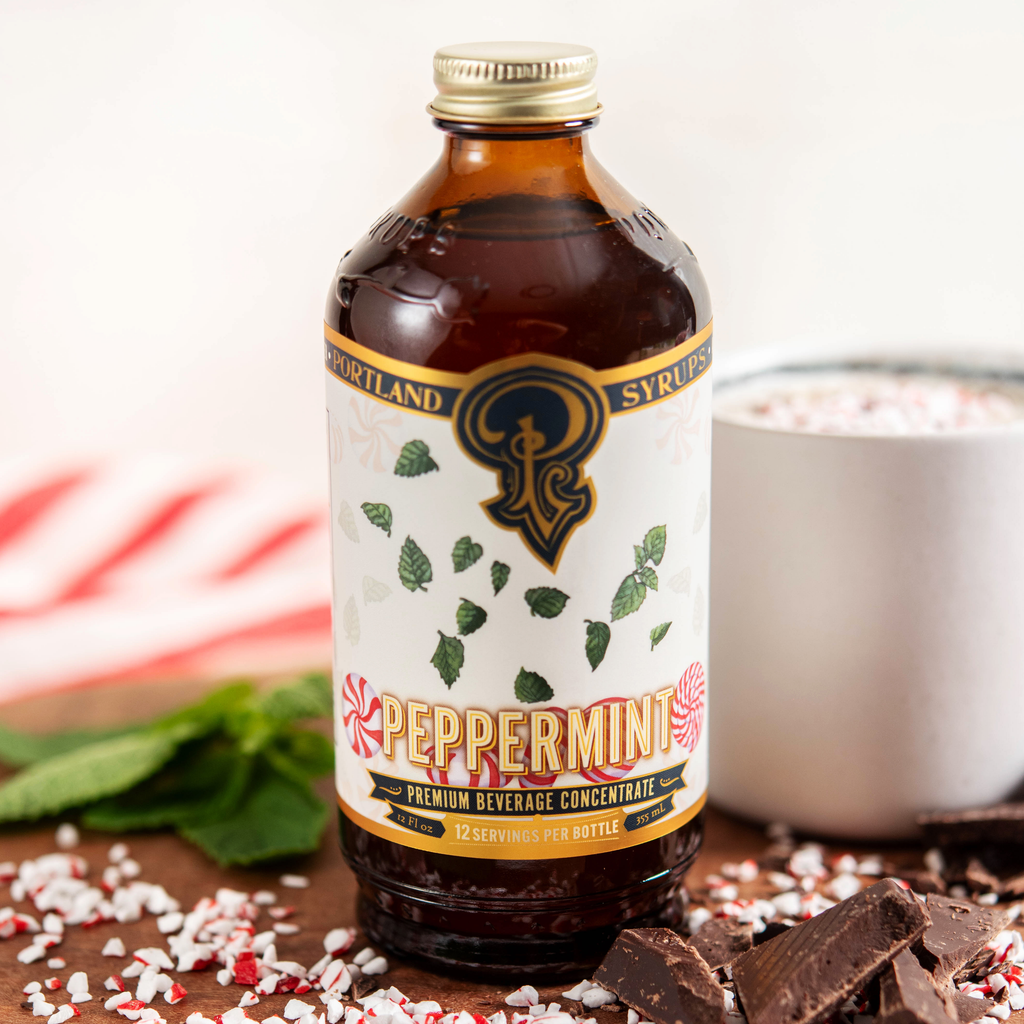 Peppermint Syrup 12oz - cocktail / mocktail beverage mixer