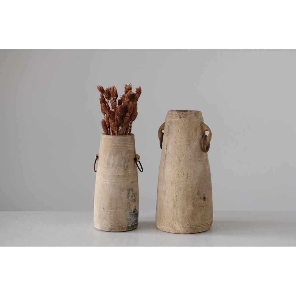 Wood Milk Jug/Vase