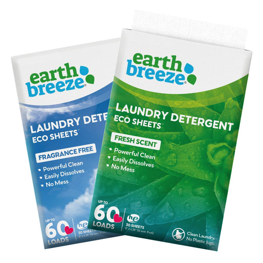 Earth Breeze Laundry Detergent Sheets - Fresh Scent