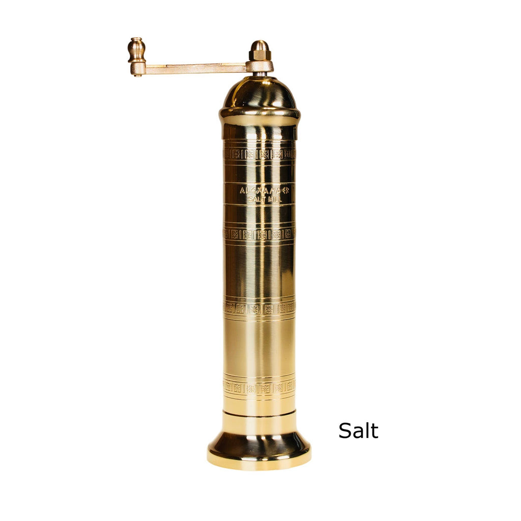 European Brass Mill - 8" salt or 9"pepper grinder