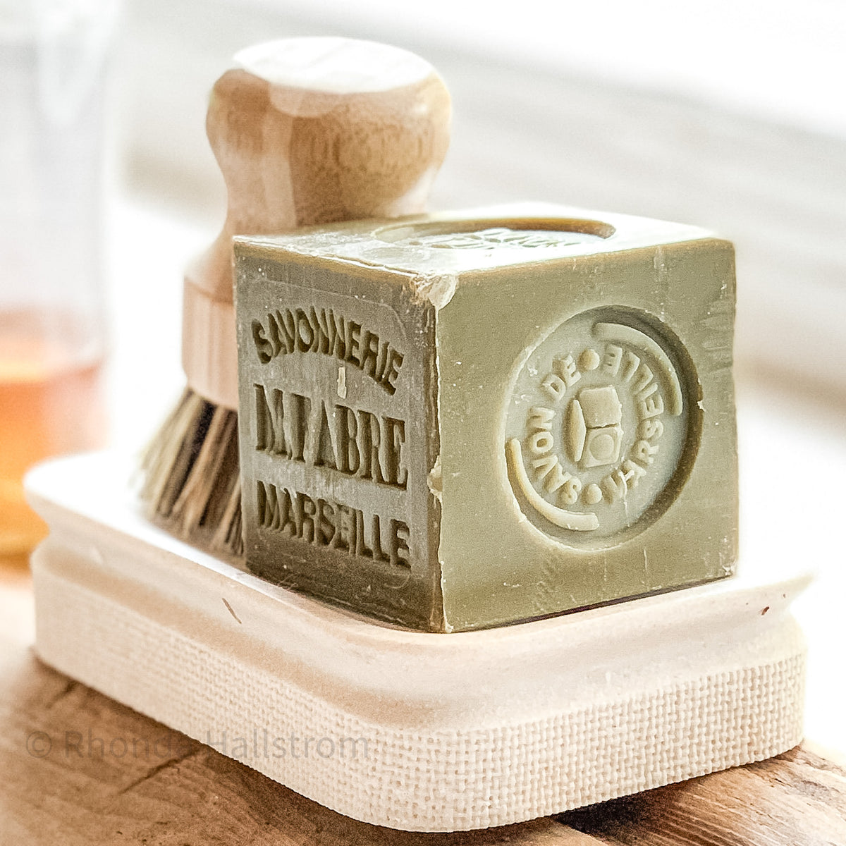 French milled soap bar, eco scrub brush and Wood tray gift set – Hallstrom  Home