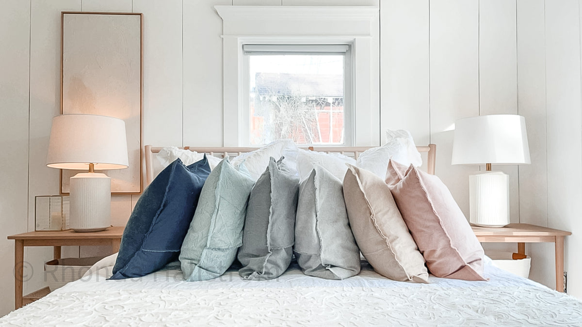 Brown Check Pillow Euro Size – Hallstrom Home