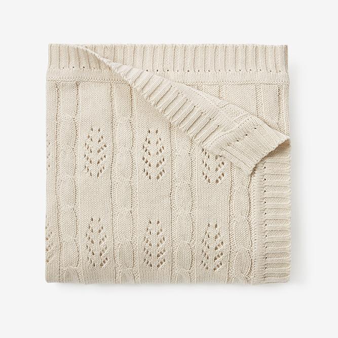 Cream Baby Knit Blanket