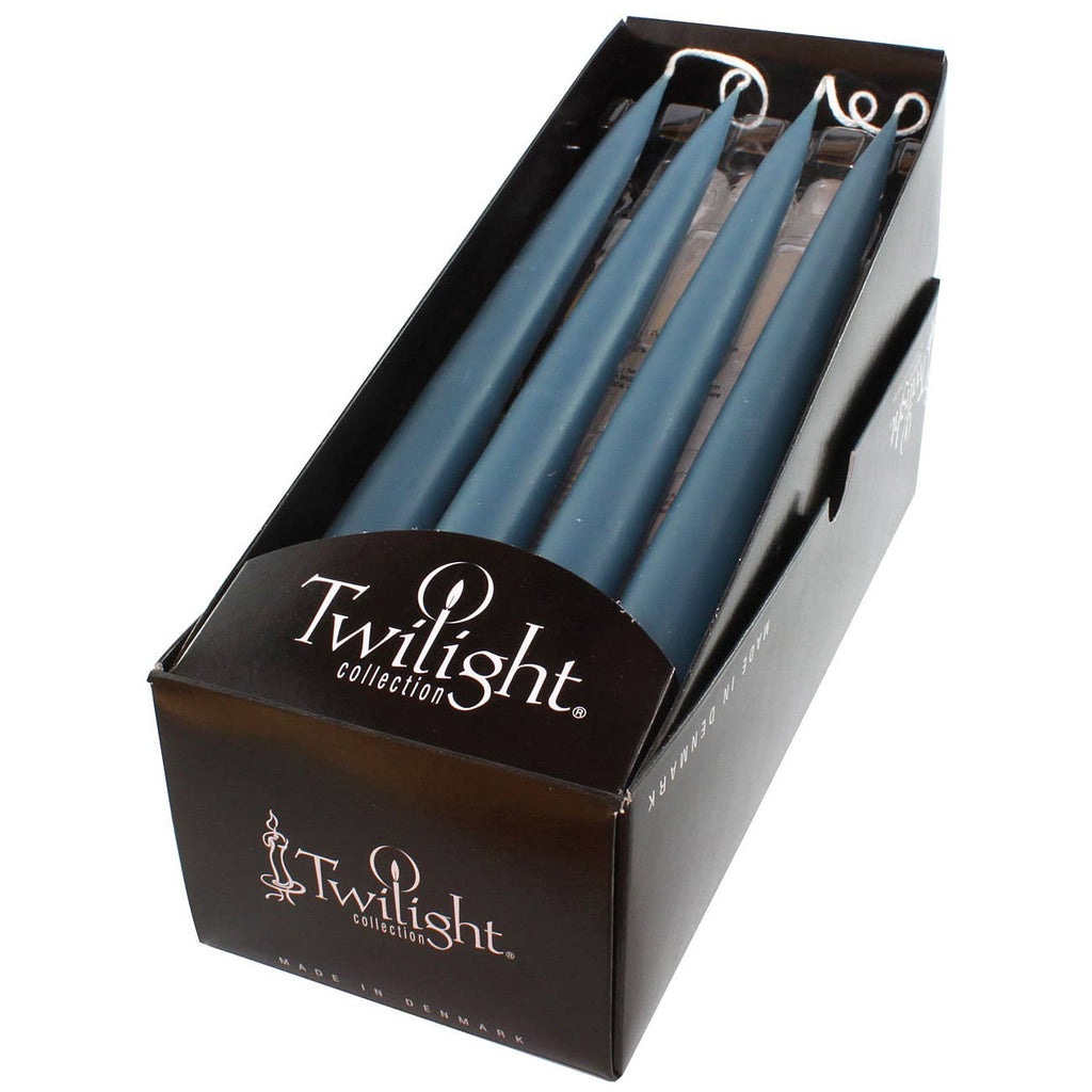 Blue Grey Danish Taper Candle | 12 Pack