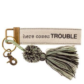 Canvas Tassel Key Chain