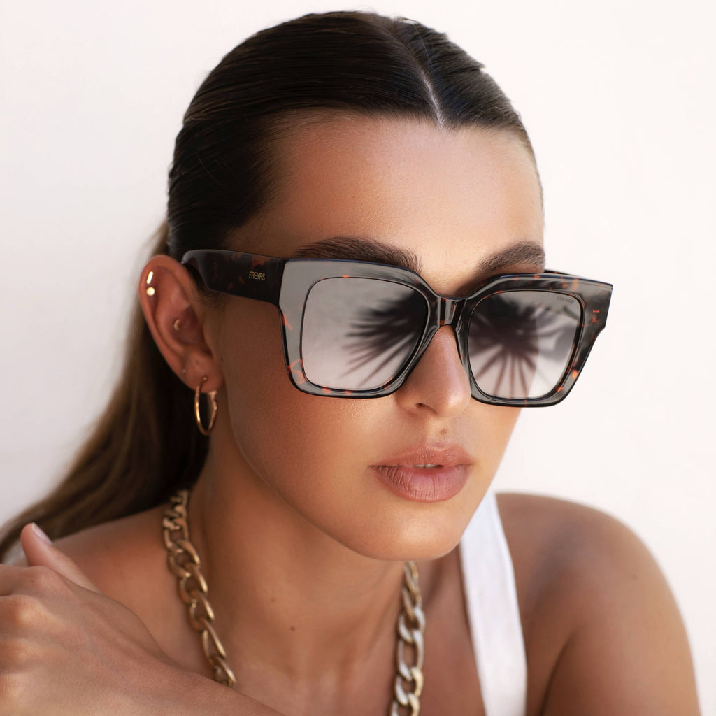 Bon Chic Acetate Oversized Square Sunglasses