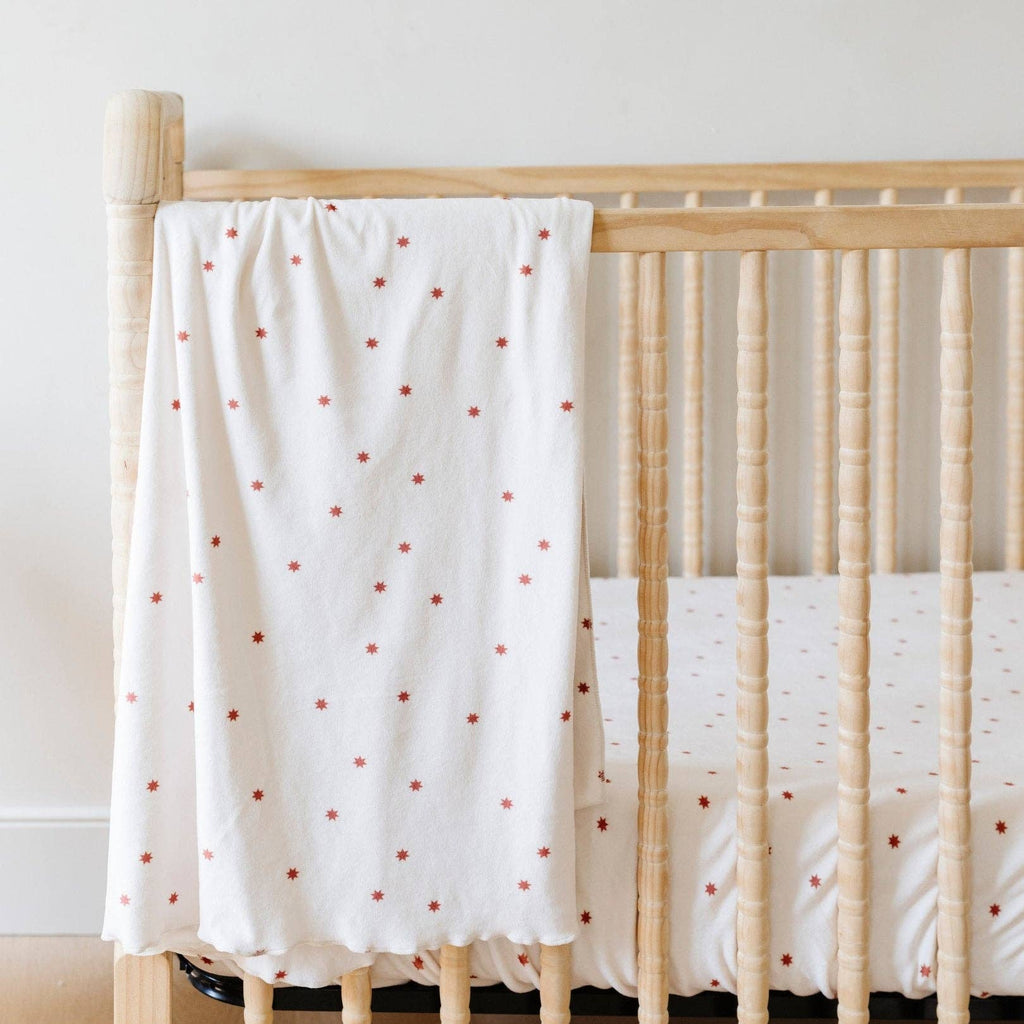 FLORAL MINKY STRETCH LUXE SWADDLE/BLANKET: Floral