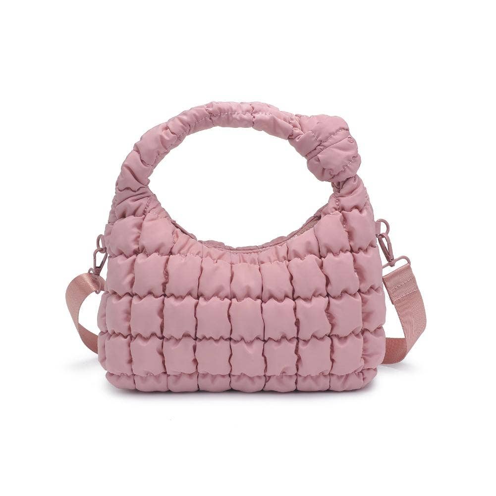 Radiance Quilted Nylon Crossbody: Pistachio