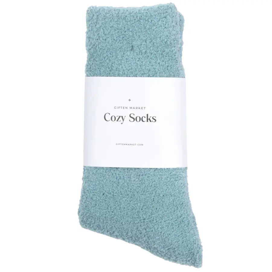 Cozy Cloud Socks - Stone Blue - Warm & Soft - Winter Gift