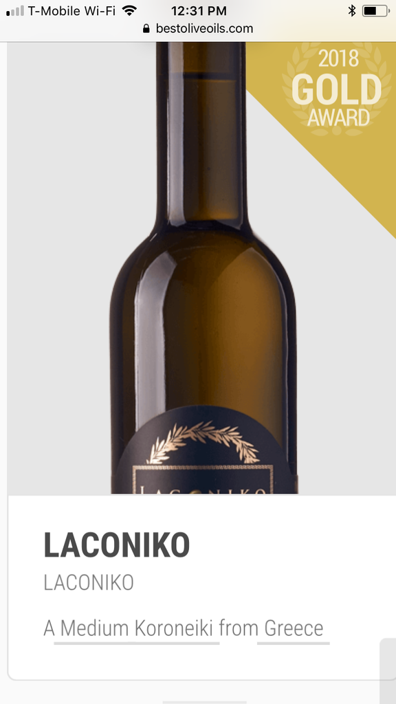 Laconiko 500 ml Ultra Premium 100% Extra Virgin Olive Oil