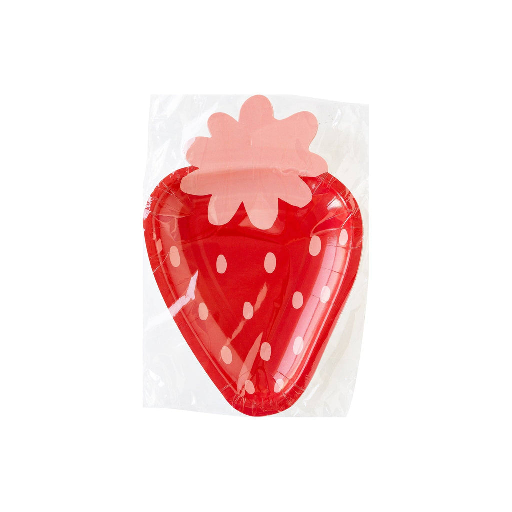 PLPL103 - Strawberry Shaped Paper Plate