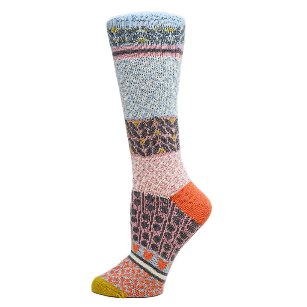 Ava | Women's Fuzzy Funny Crew Socks