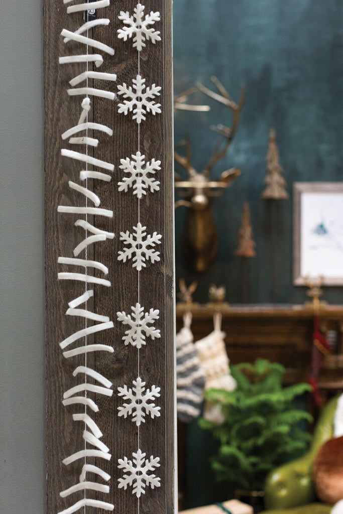 SNOWY GARLAND 6FT