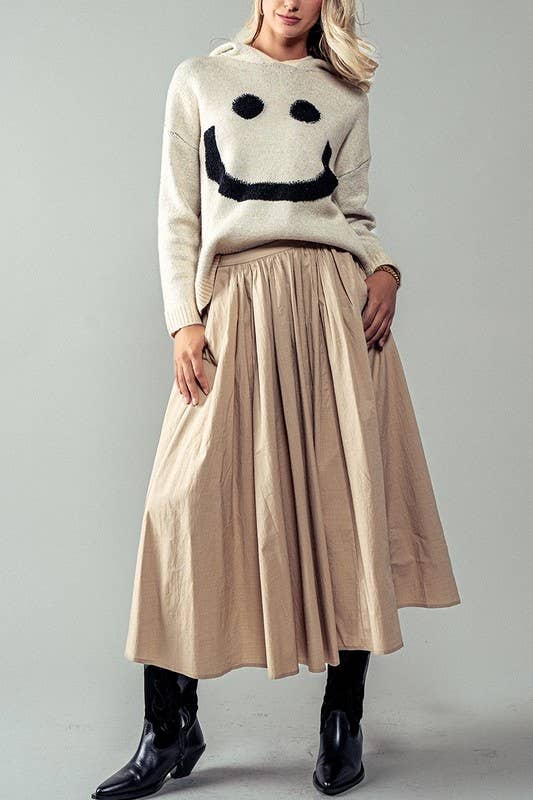 Evelyn Pocket Midi Skirt