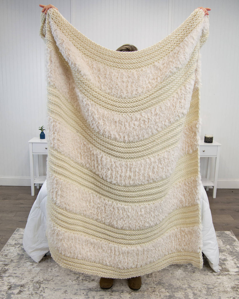 Throw/Blanket - Plush Knit 50x60": Taupe