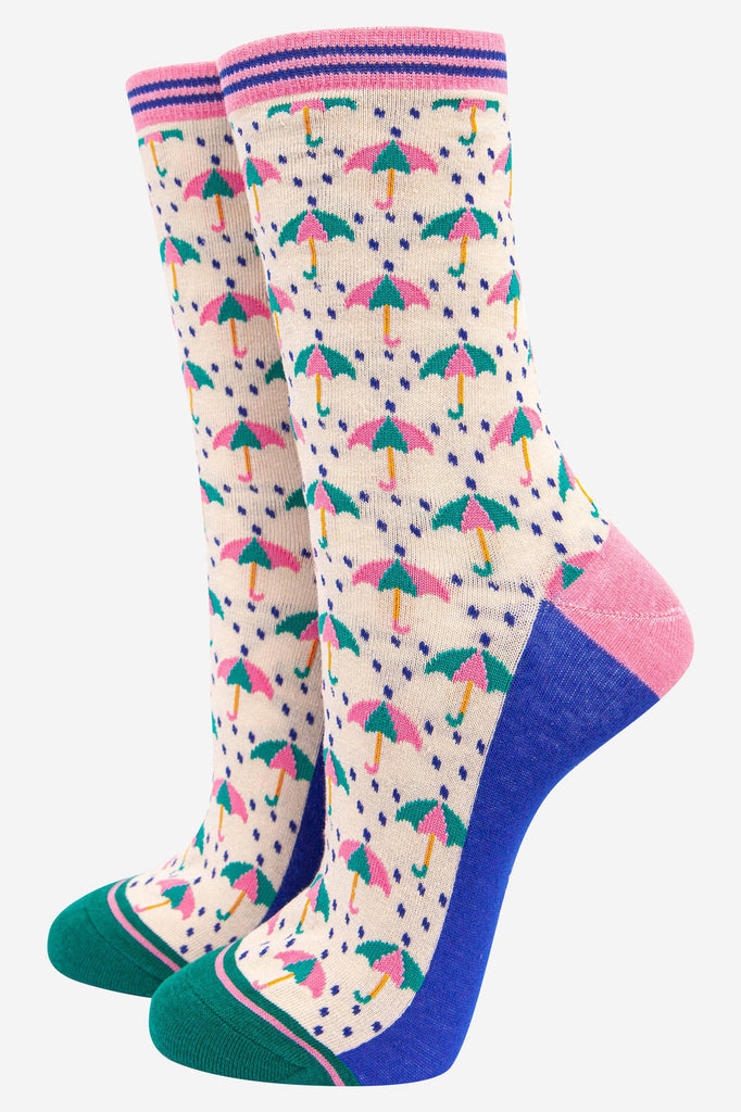 Women's Umbrella and Rain Bamboo Socks