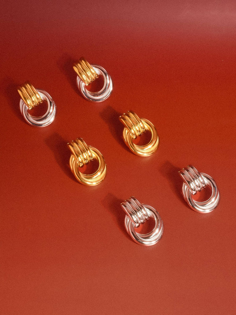 Wanda 18K Gold Non-Tarnish Classic Hoop Earring