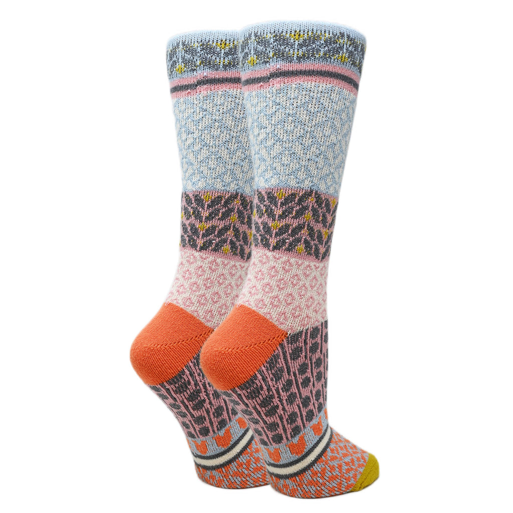 Ava | Women's Fuzzy Funny Crew Socks