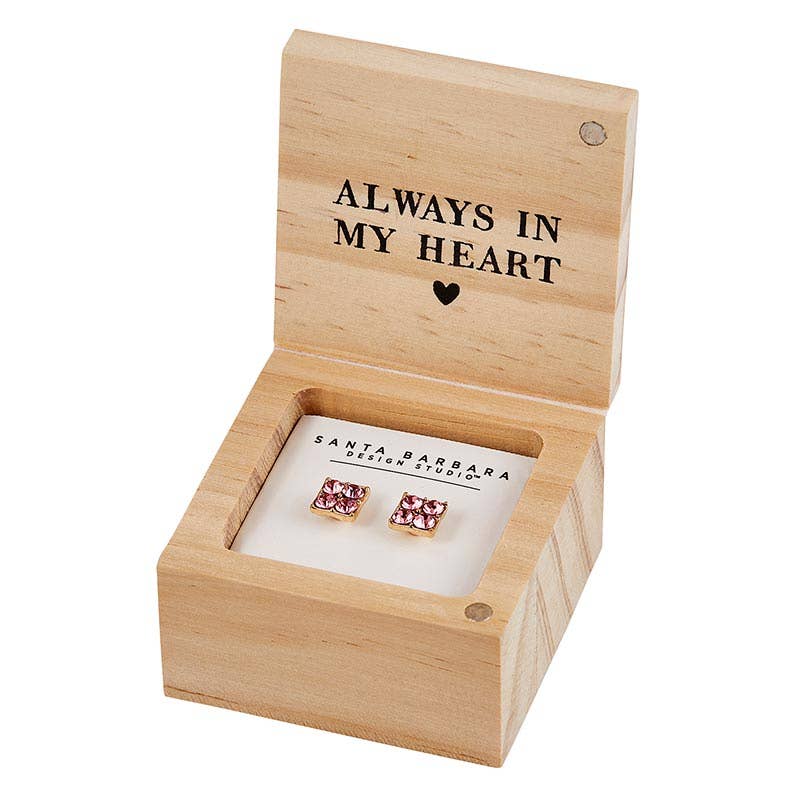 Treasure Box Earrings - Love