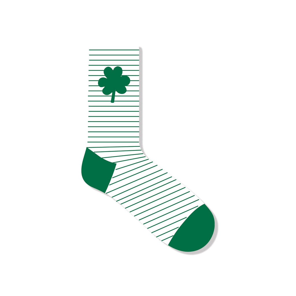 SPD1051 -  Striped Shamrock Socks