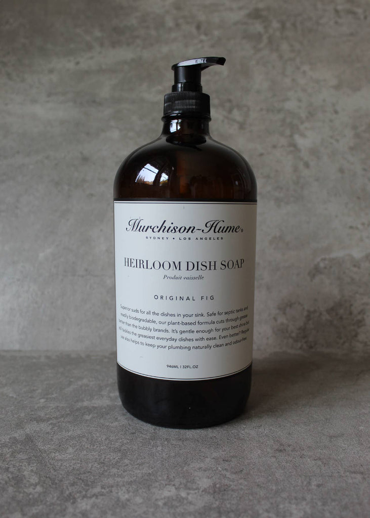 Heirloom Dish Soap in Amber Glass Dispenser: Original Fig