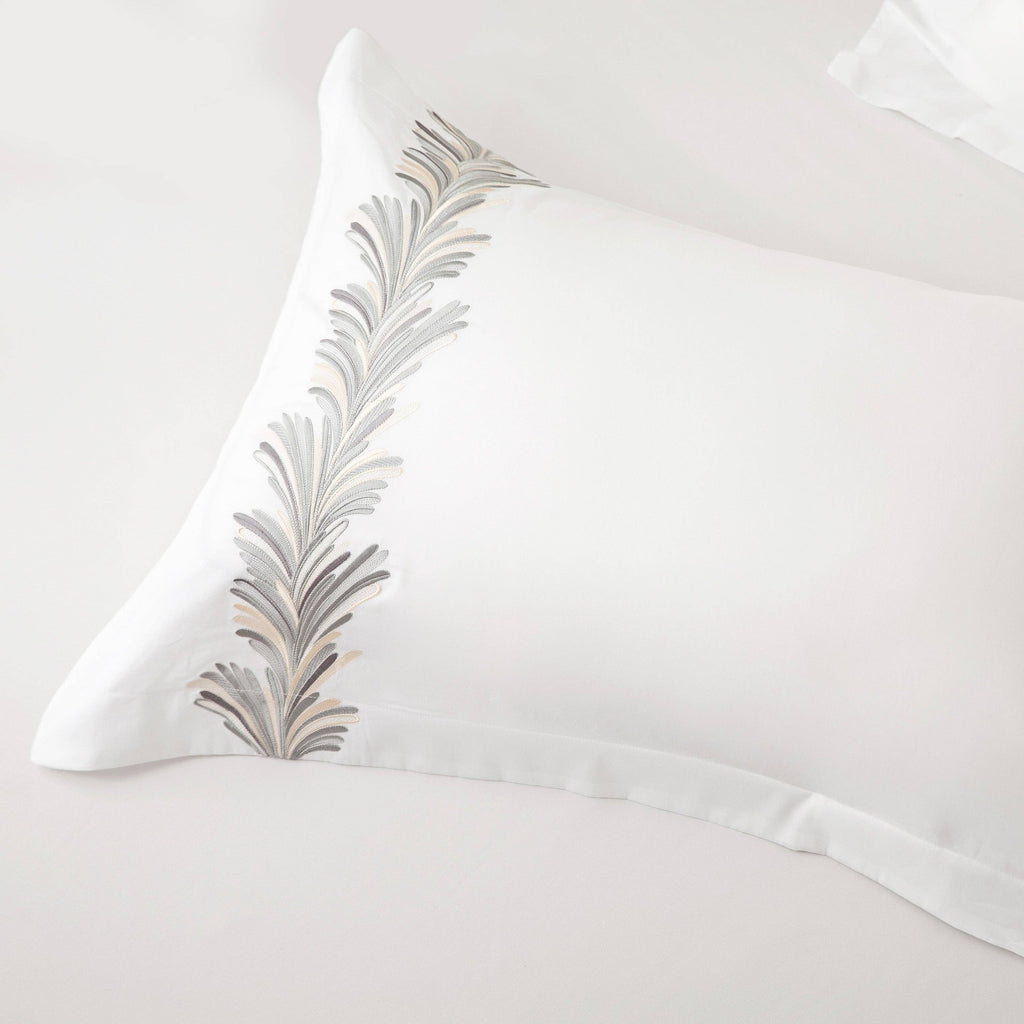 Ava Embroidered Cotton Duvet Cover Set