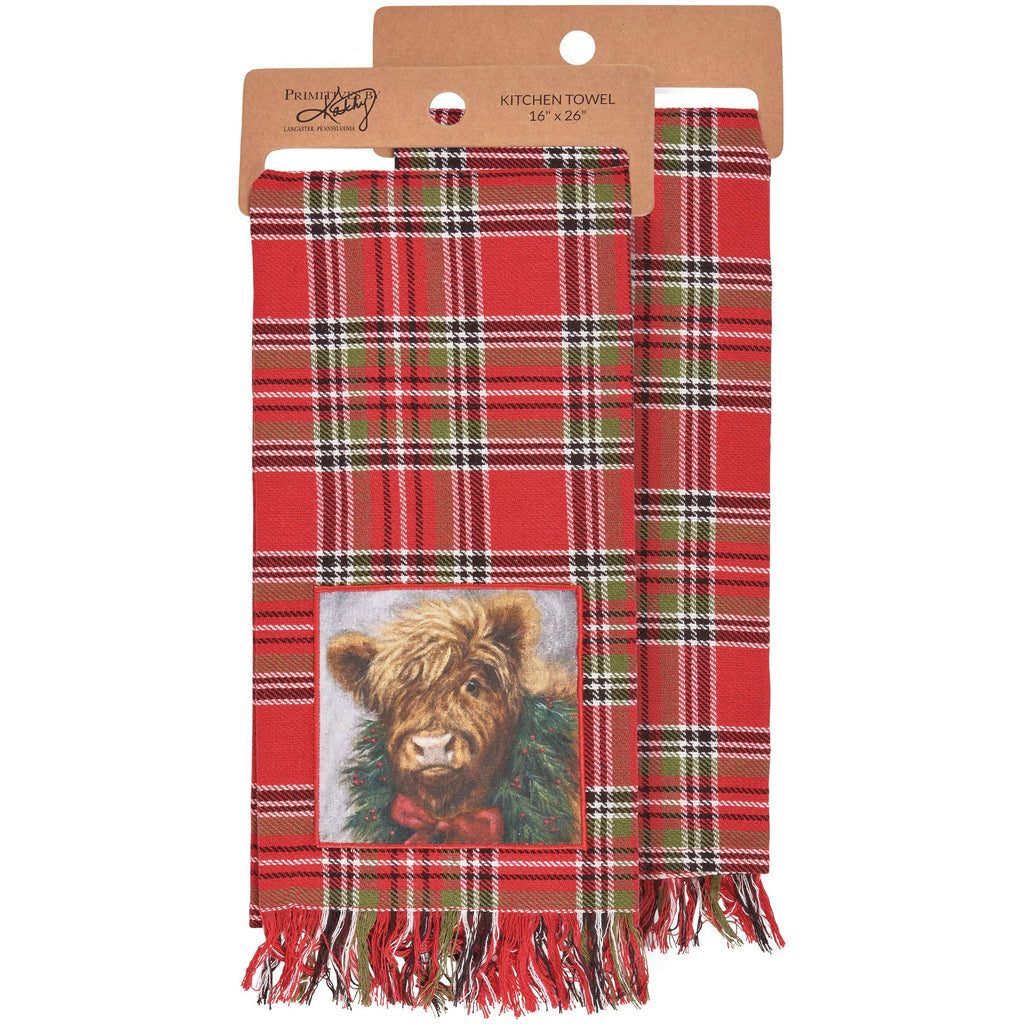 Christmas Highland Kitchen Towel