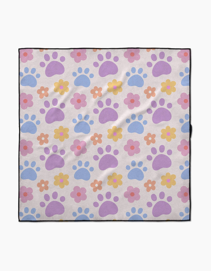 Paws and Daisies Dog Towel