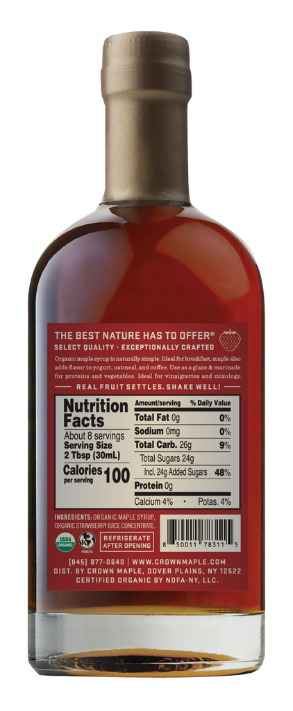 Strawberry Organic Maple Syrup