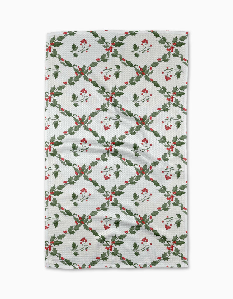 Christmas Lattice Tea Towel