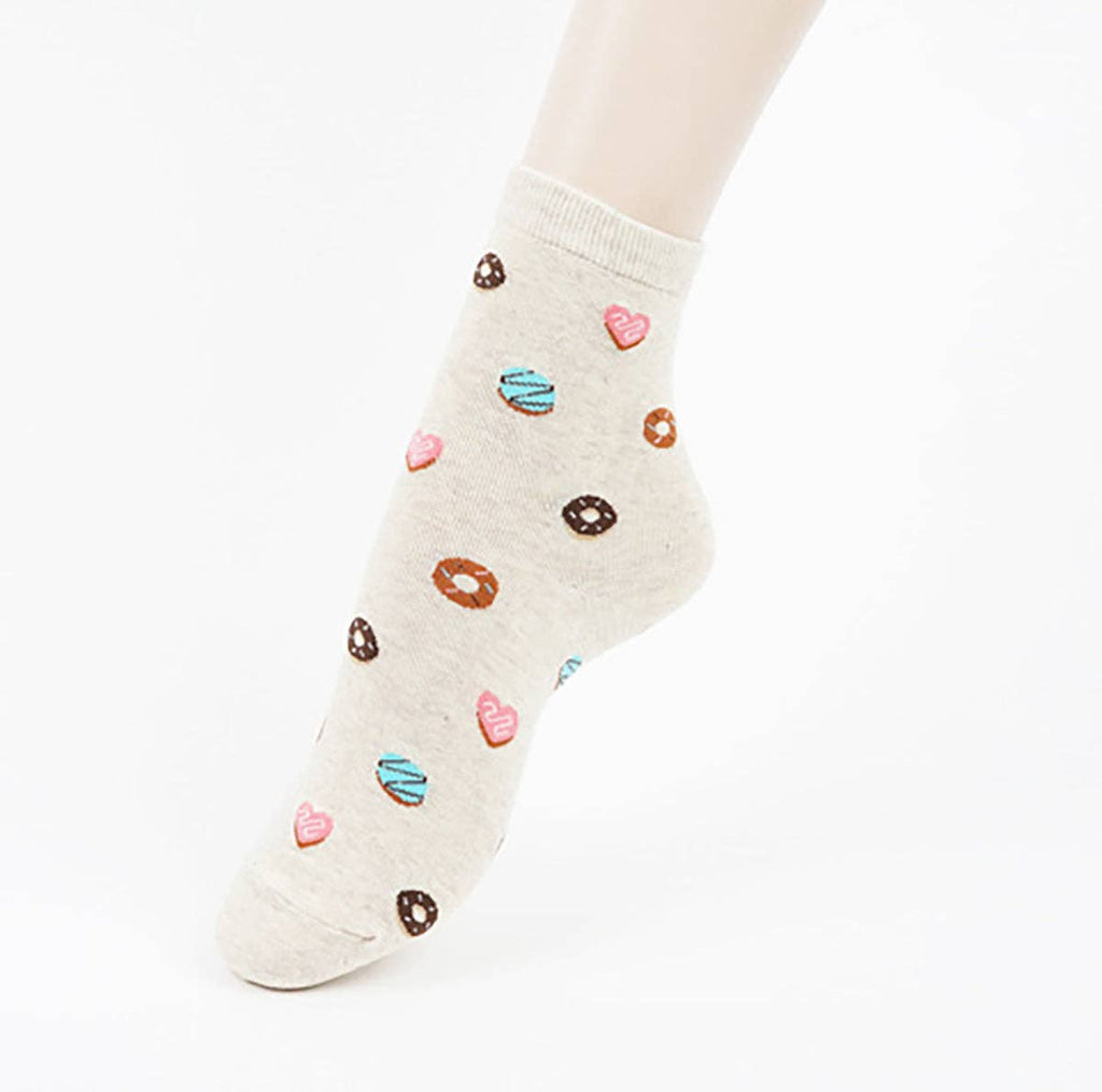 Women's Crew Food Pattern Socks