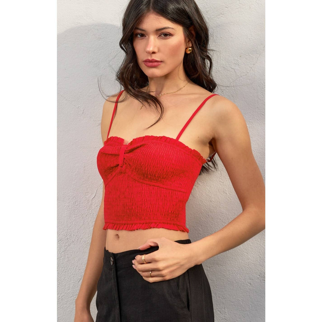 My Little Smocked Sweetheart Crop Top