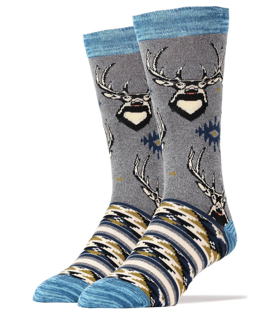 Deer Grace | Men's Premium Cotton Crew Socks