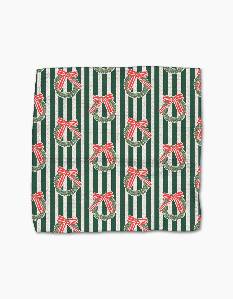 Green Wreaths Dishcloth Set