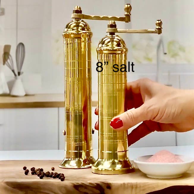 Brass Mill 8" salt grinder