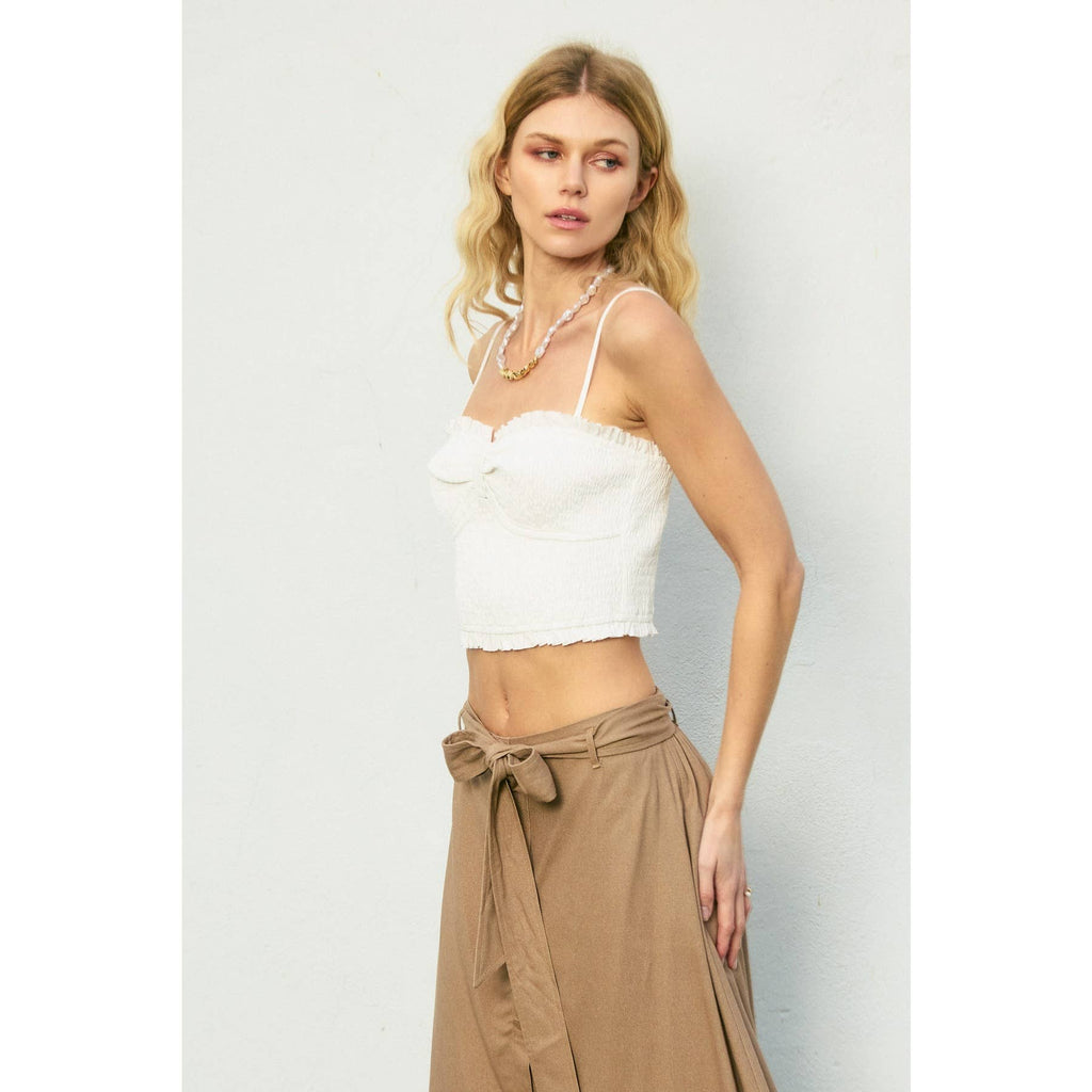 My Little Smocked Sweetheart Crop Top