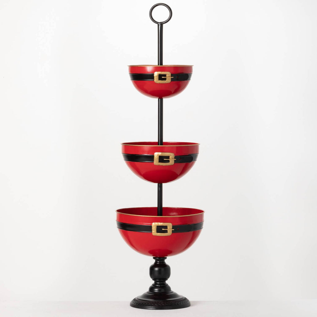 Three Tiered Bowl Stand