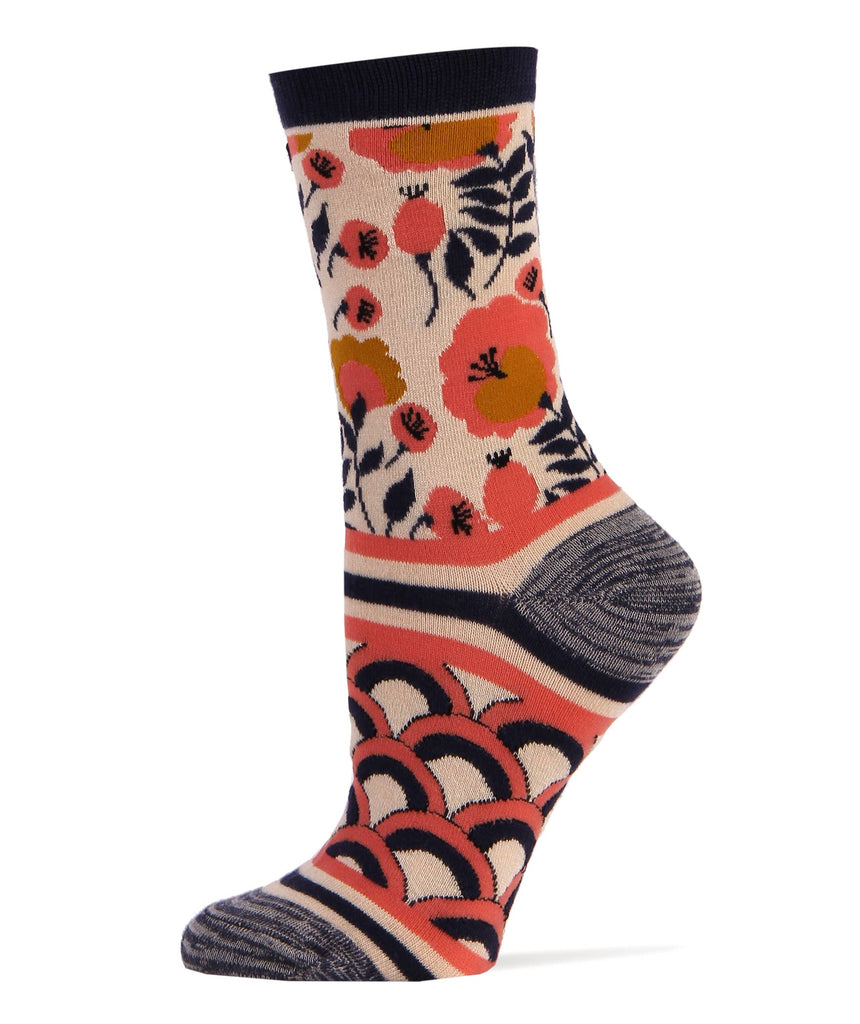 The Wild | Women's Premium Bamboo Pattern Crew Socks