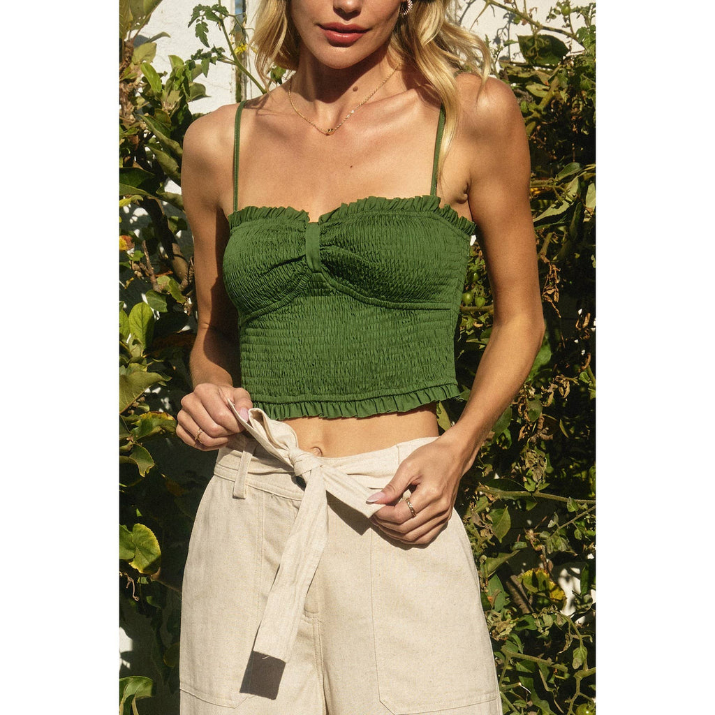 My Little Smocked Sweetheart Crop Top