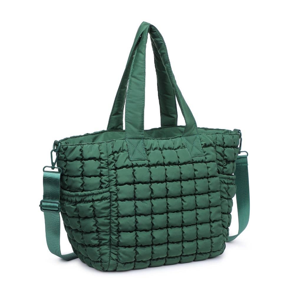 Dreamer - Quilted Nylon Tote: Carbon