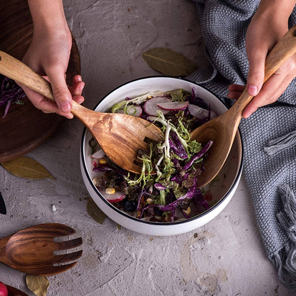 Wooden Salad Spoon and Fork Set