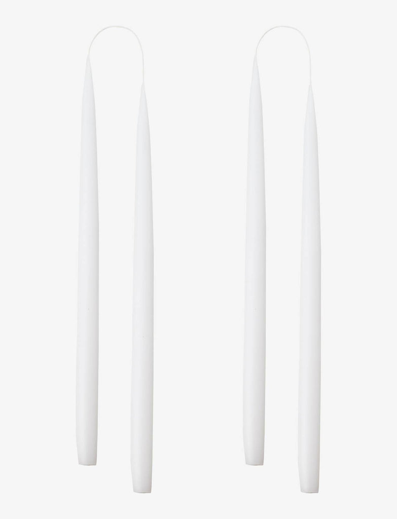 White Danish Taper Candle | 12 Pack