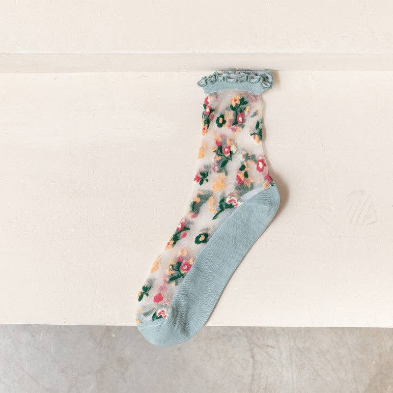 Rufia - Floral Pattern Summer Socks