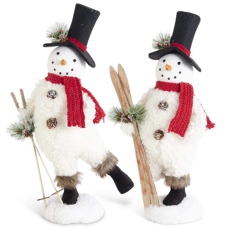 Sherpa Snowman w/Kicked Legs