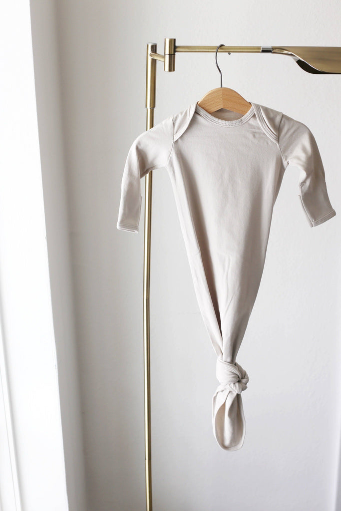 Oat Organic Cotton Knotted Gown