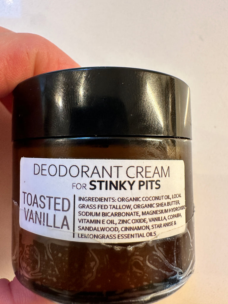 Toasted Vanilla Deodorant Cream For Sensitive Pits The Homestead Farm